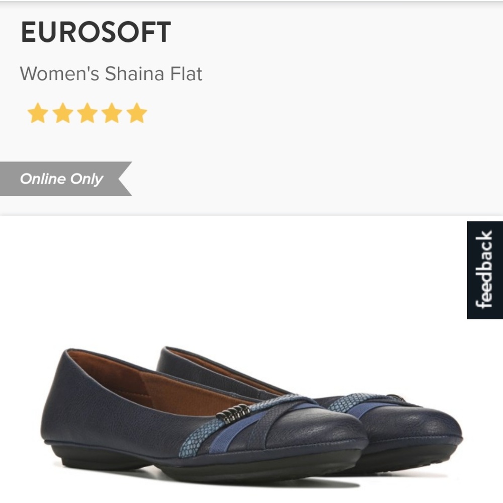 Eurosoft Navy Flats • size 9.5